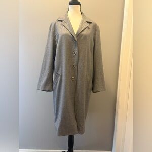 Holt Renfrew Women's Gray Trench Coat size 10